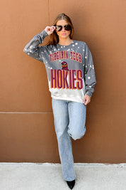 VIRGINIA TECH HOKIES ARCH RIVALS LONG-SLEEVE FRENCH TERRY PULLOVER