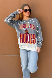VIRGINIA TECH HOKIES ARCH RIVALS LONG-SLEEVE FRENCH TERRY PULLOVER