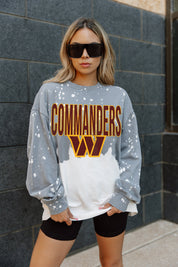 WASHINGTON COMMANDERS CASUAL FAN LONG-SLEEVE FRENCH TERRY PULLOVER