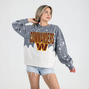 WASHINGTON COMMANDERS CASUAL FAN LONG-SLEEVE FRENCH TERRY PULLOVER
