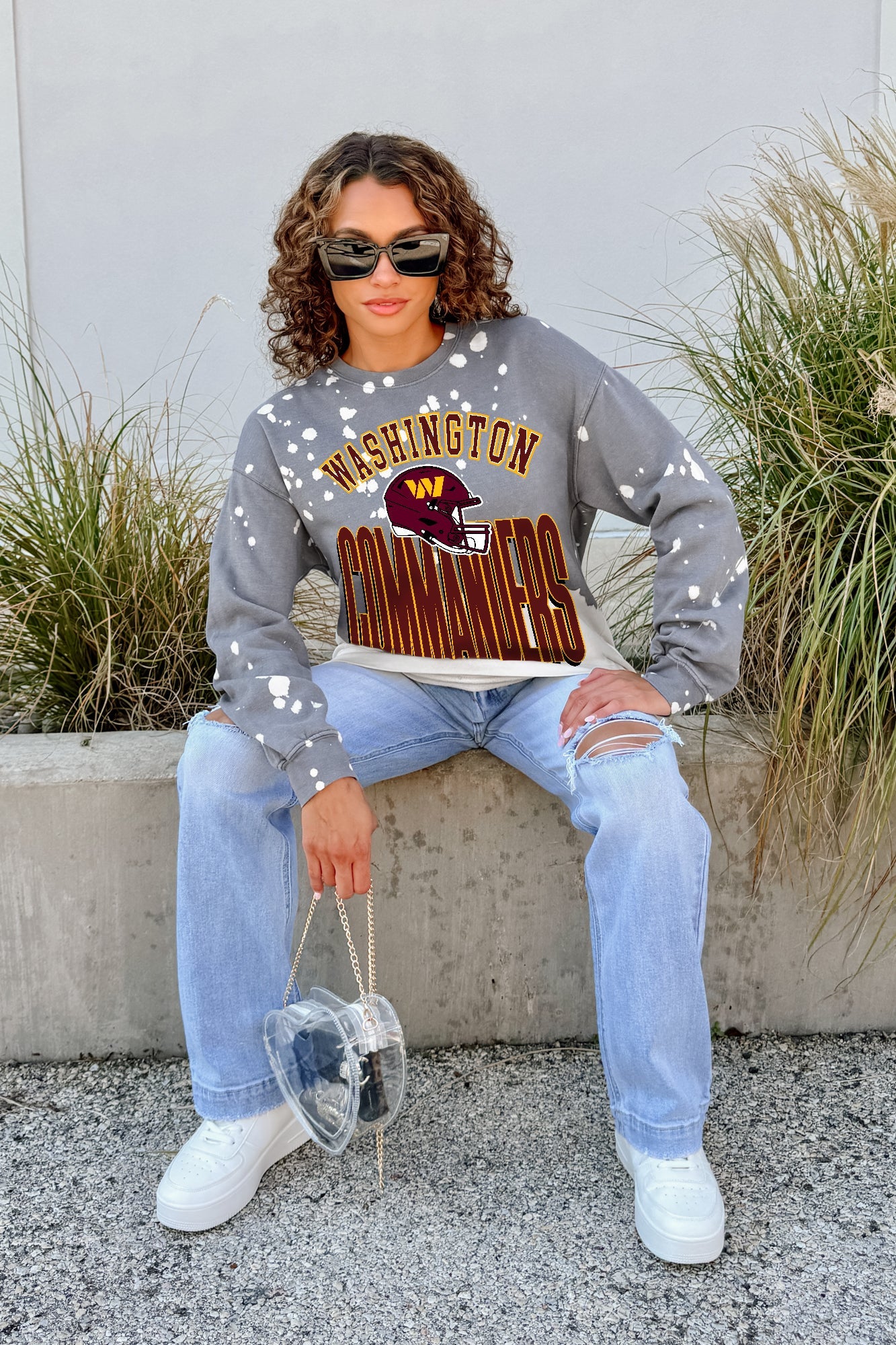 WASHINGTON COMMANDERS ARCH RIVALS LONG-SLEEVE FRENCH TERRY PULLOVER