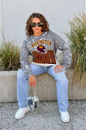 WASHINGTON COMMANDERS ARCH RIVALS LONG-SLEEVE FRENCH TERRY PULLOVER