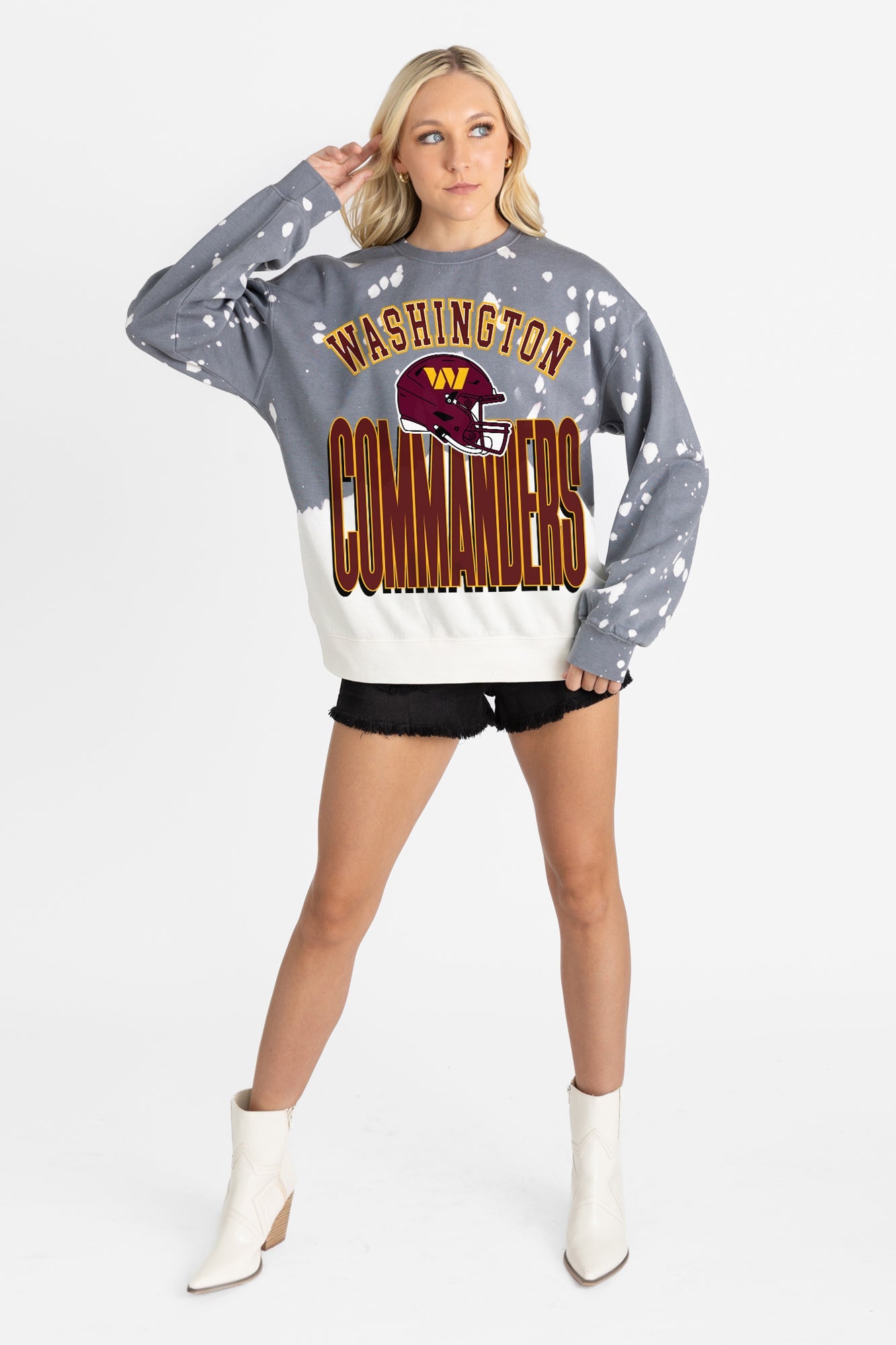WASHINGTON COMMANDERS ARCH RIVALS LONG-SLEEVE FRENCH TERRY PULLOVER