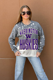 WASHINGTON HUSKIES ARCH RIVALS LONG-SLEEVE FRENCH TERRY PULLOVER