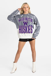 WASHINGTON HUSKIES ARCH RIVALS LONG-SLEEVE FRENCH TERRY PULLOVER