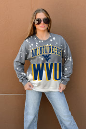 WEST VIRGINIA MOUNTAINEERS ARCH RIVALS LONG-SLEEVE FRENCH TERRY PULLOVER