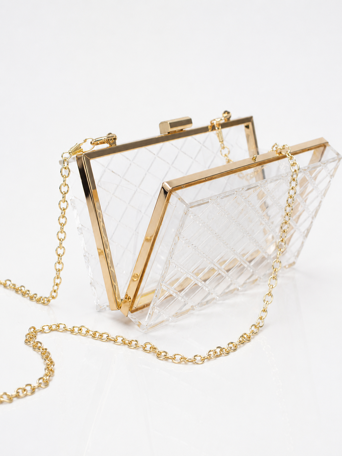 CLEAR INTENTIONS ACRYLIC CROSSBODY BAG