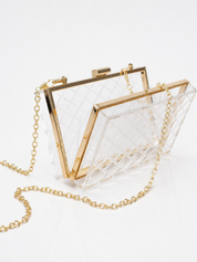 CLEAR INTENTIONS ACRYLIC CROSSBODY BAG