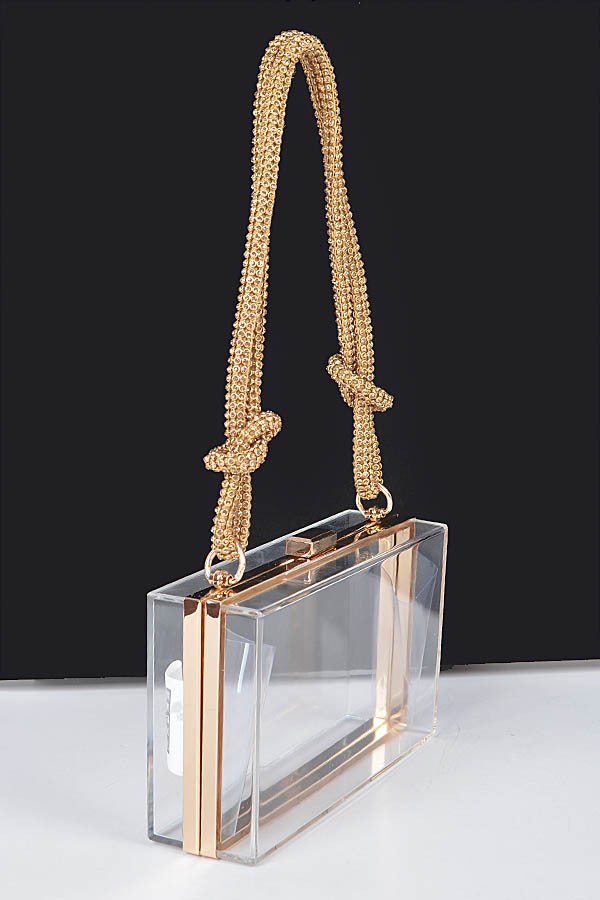 GLIMMER BOX CLEAR STADIUM BAG