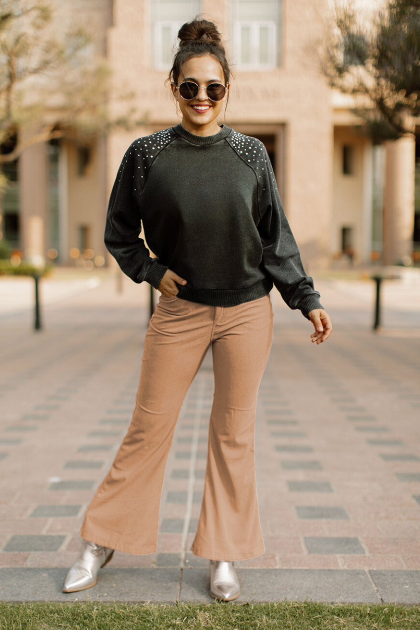 crop flare dress pants Wide Leg Cropped Flare Flow Pants
