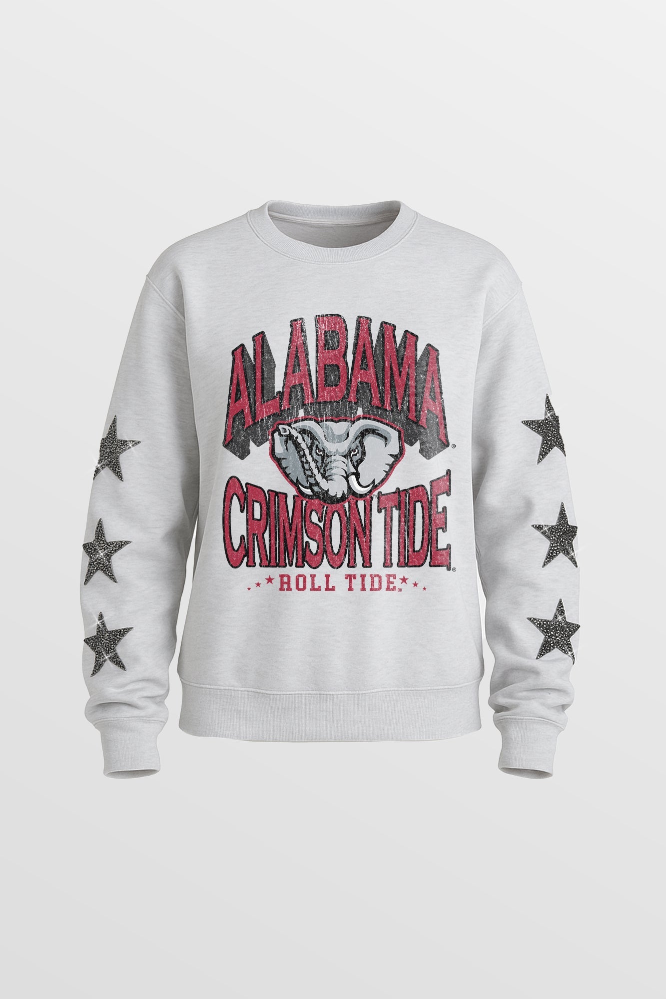 ALABAMA CRIMSON TIDE KIDS STAR SLEEVE CREWNECK PULLOVER