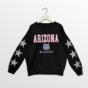 ARIZONA WILDCATS VELOCITY KIDS STAR SLEEVE CREWNECK PULLOVER