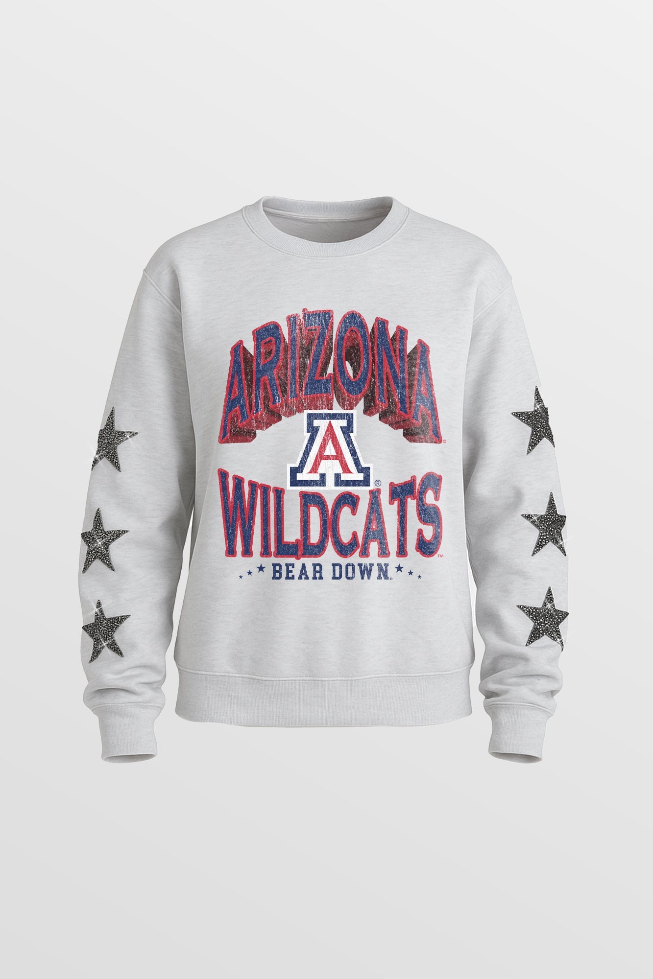 ARIZONA WILDCATS KIDS STAR SLEEVE CREWNECK PULLOVER