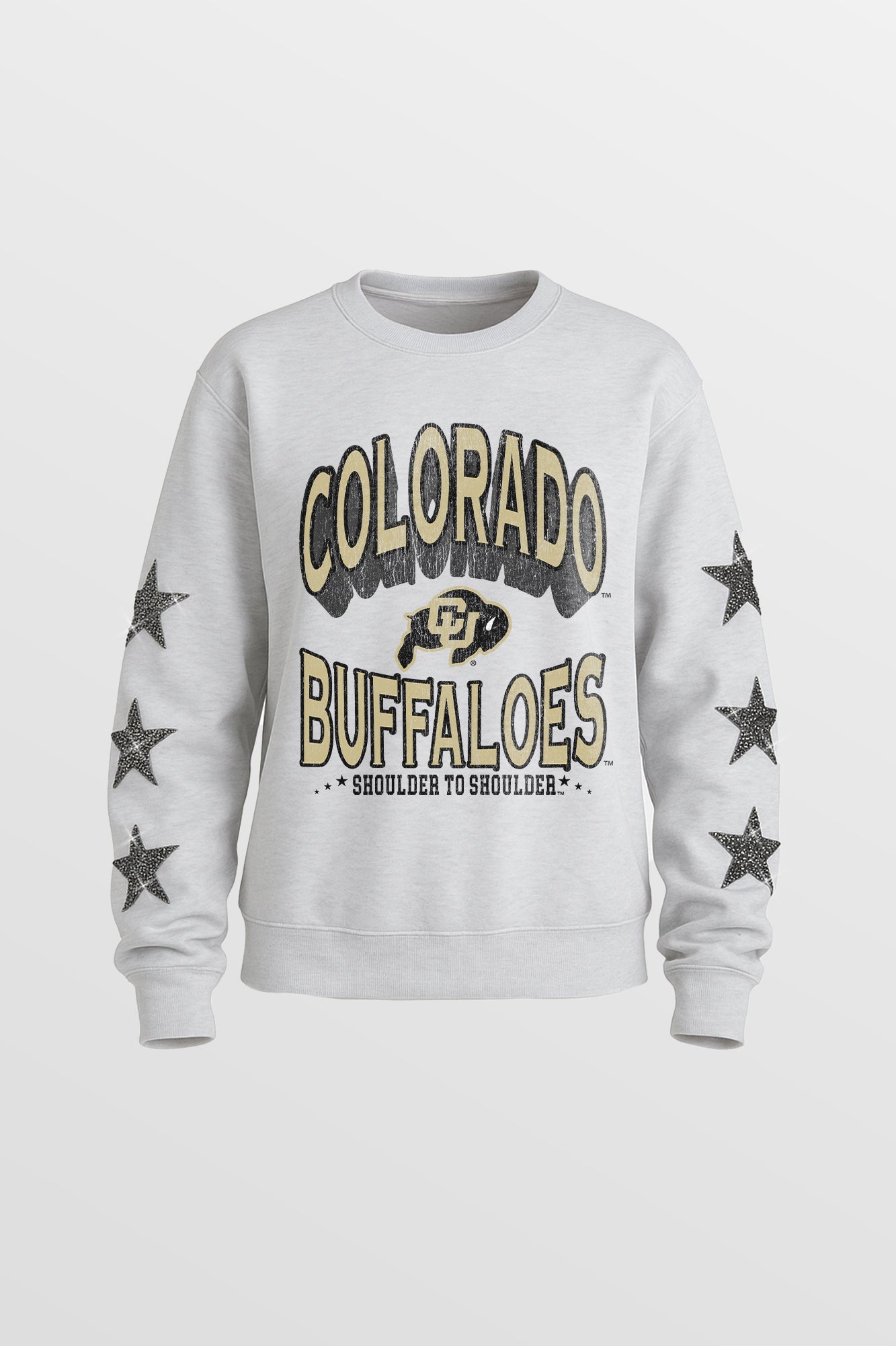 COLORADO BUFFALOES KIDS STAR SLEEVE CREWNECK PULLOVER