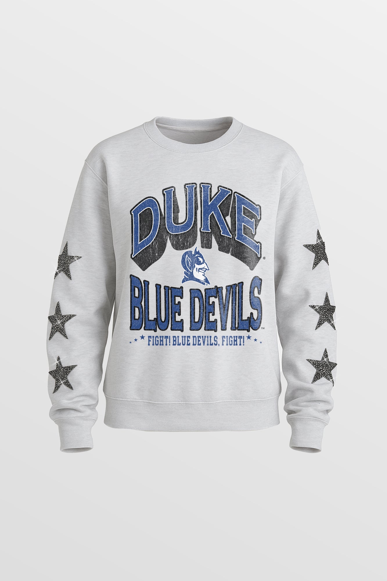 DUKE BLUE DEVILS KIDS STAR SLEEVE CREWNECK PULLOVER