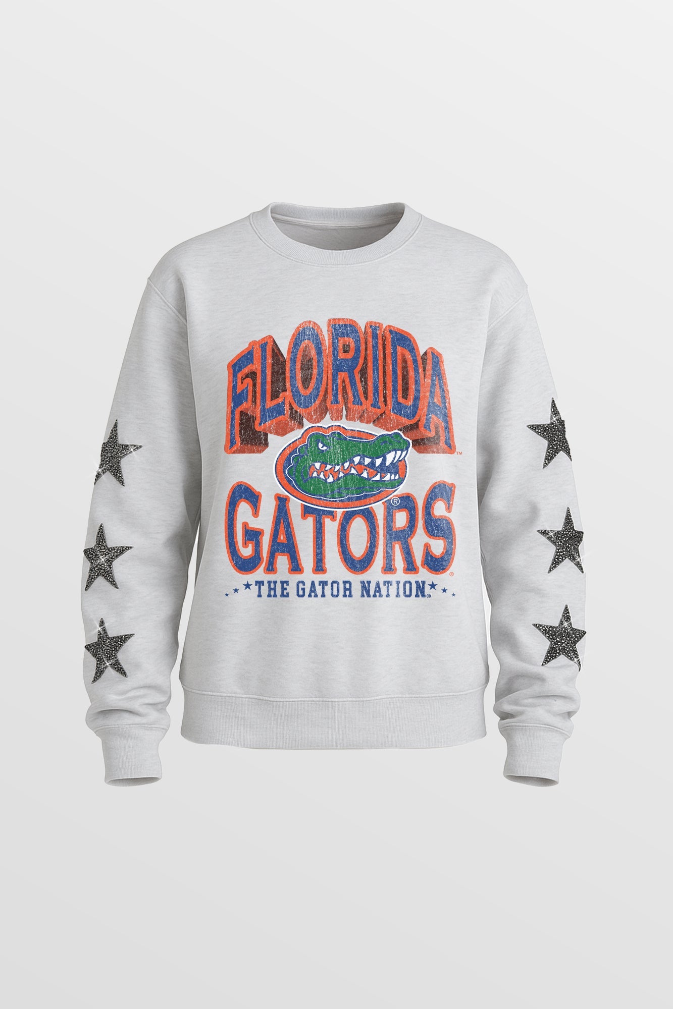 FLORIDA GATORS KIDS STAR SLEEVE CREWNECK PULLOVER