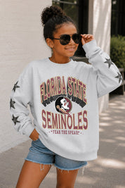 FLORIDA STATE SEMINOLES KIDS STAR SLEEVE CREWNECK PULLOVER