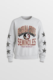 FLORIDA STATE SEMINOLES KIDS STAR SLEEVE CREWNECK PULLOVER