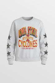 IOWA STATE CYCLONES KIDS STAR SLEEVE CREWNECK PULLOVER