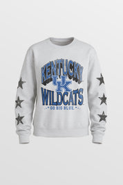 KENTUCKY WILDCATS KIDS STAR SLEEVE CREWNECK PULLOVER