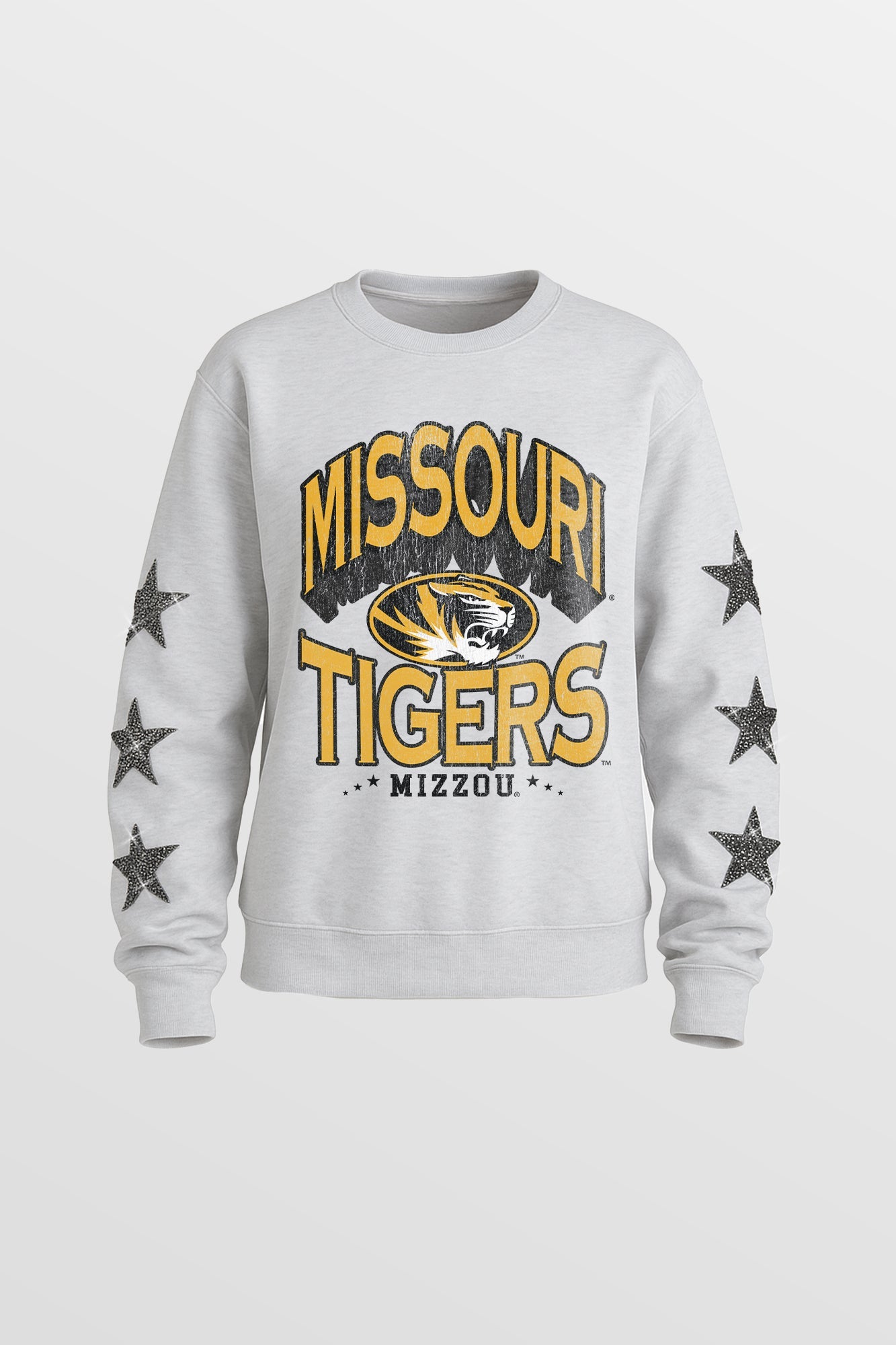 MISSOURI TIGERS KIDS STAR SLEEVE CREWNECK PULLOVER