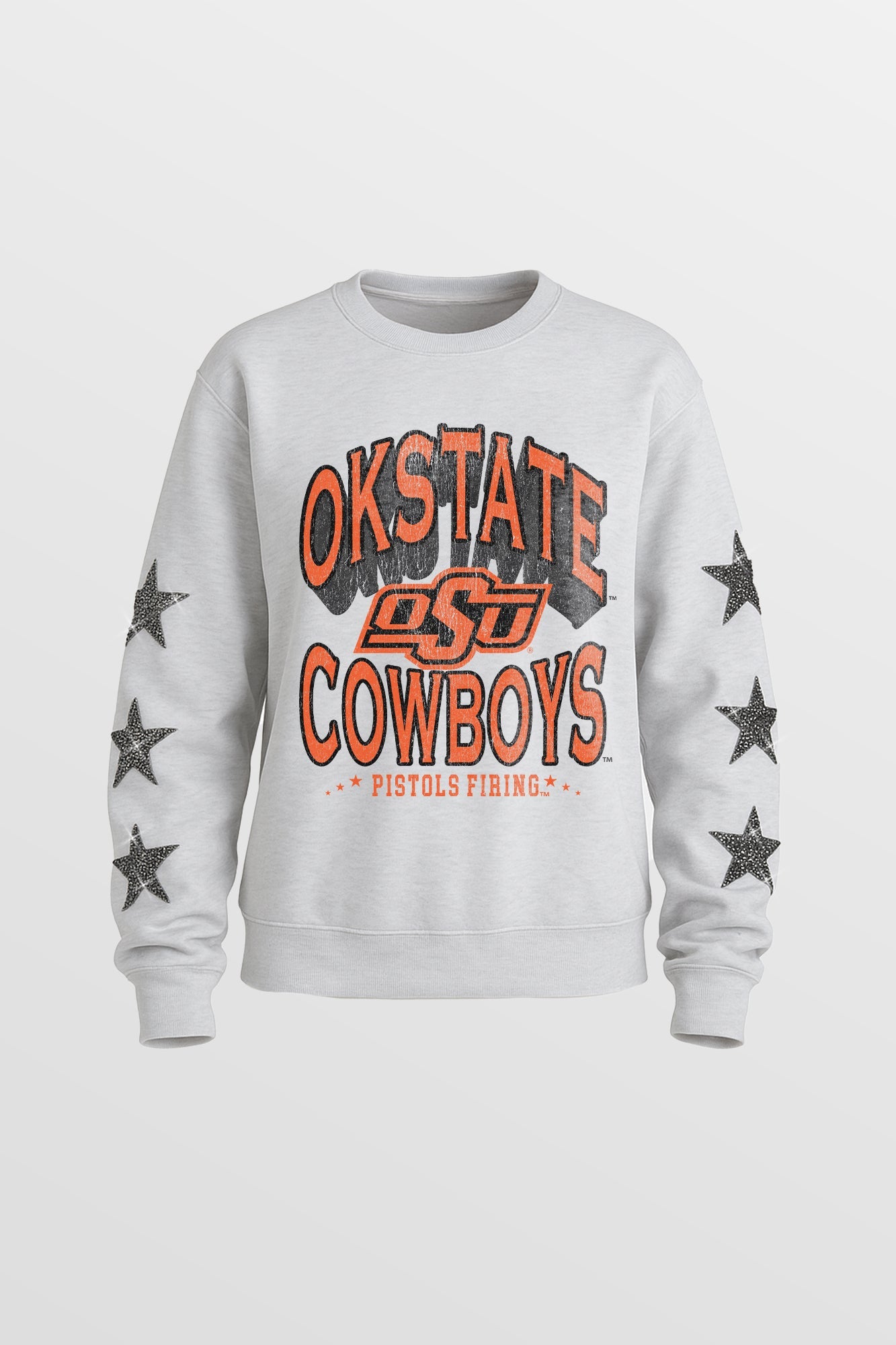 OKLAHOMA STATE COWBOYS KIDS STAR SLEEVE CREWNECK PULLOVER