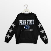 PENN STATE NITTANY LIONS VELOCITY KIDS STAR SLEEVE CREWNECK PULLOVER