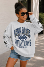 PENN STATE NITTANY LIONS KIDS STAR SLEEVE CREWNECK PULLOVER