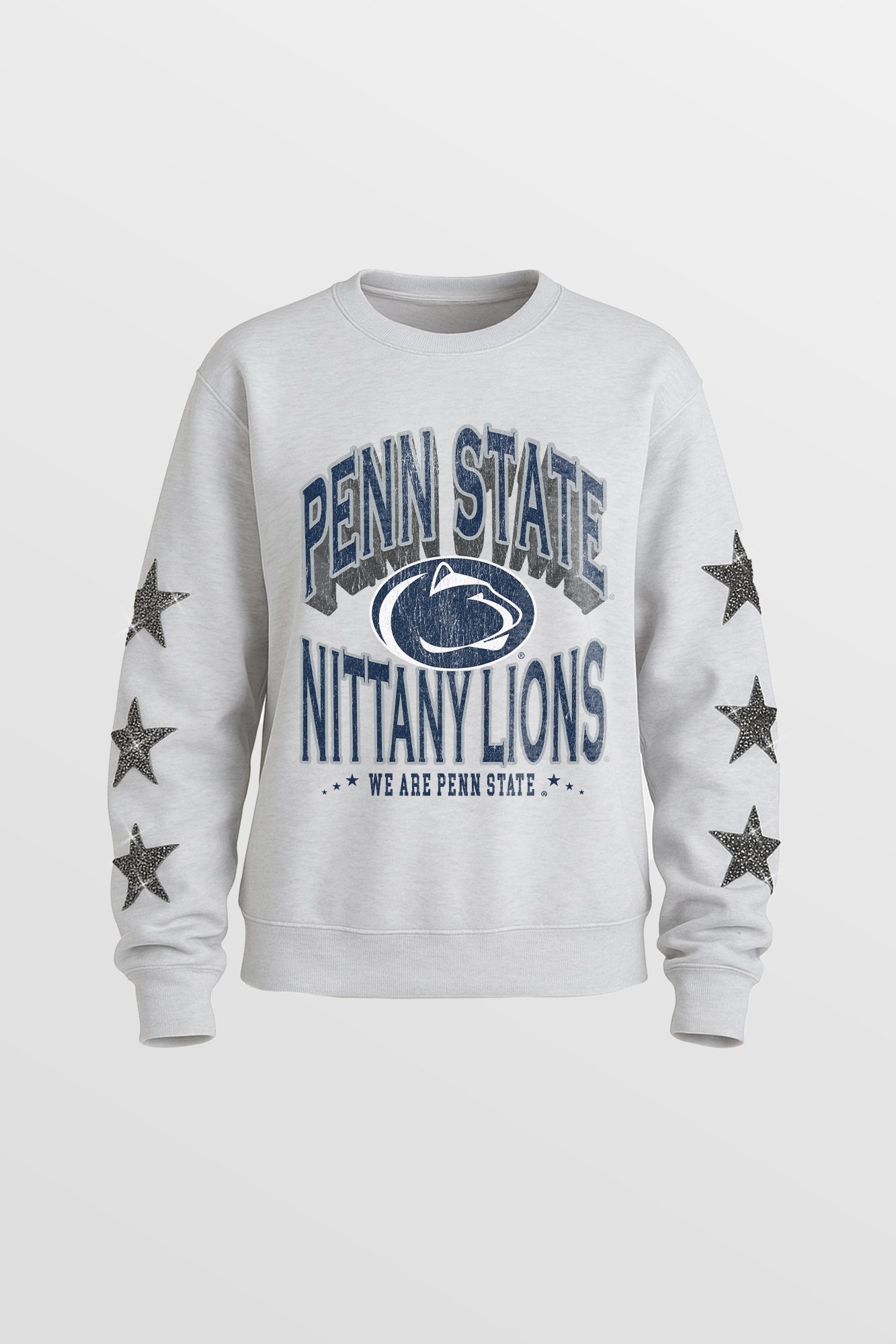 PENN STATE NITTANY LIONS KIDS STAR SLEEVE CREWNECK PULLOVER