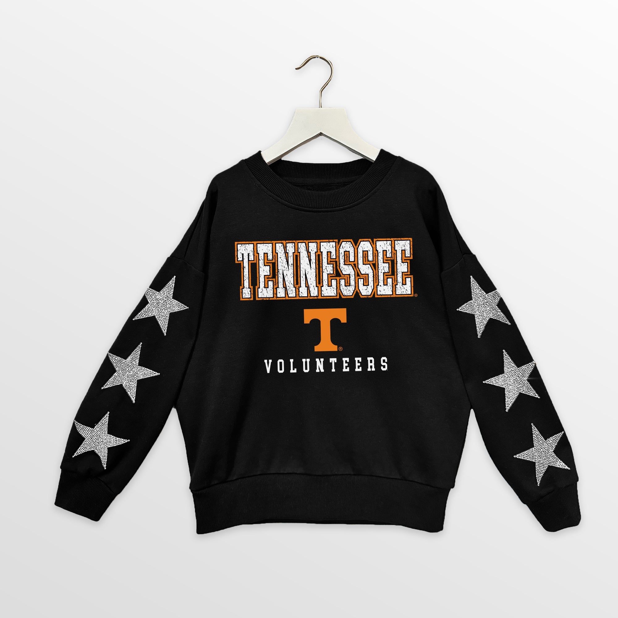 TENNESSEE VOLUNTEERS VELOCITY KIDS STAR SLEEVE CREWNECK PULLOVER