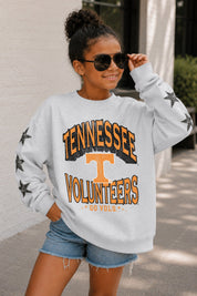 TENNESSEE VOLUNTEERS KIDS STAR SLEEVE CREWNECK PULLOVER