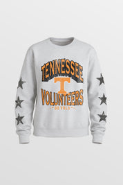 TENNESSEE VOLUNTEERS KIDS STAR SLEEVE CREWNECK PULLOVER