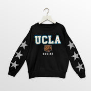 UCLA BRUINS VELOCITY KIDS STAR SLEEVE CREWNECK PULLOVER