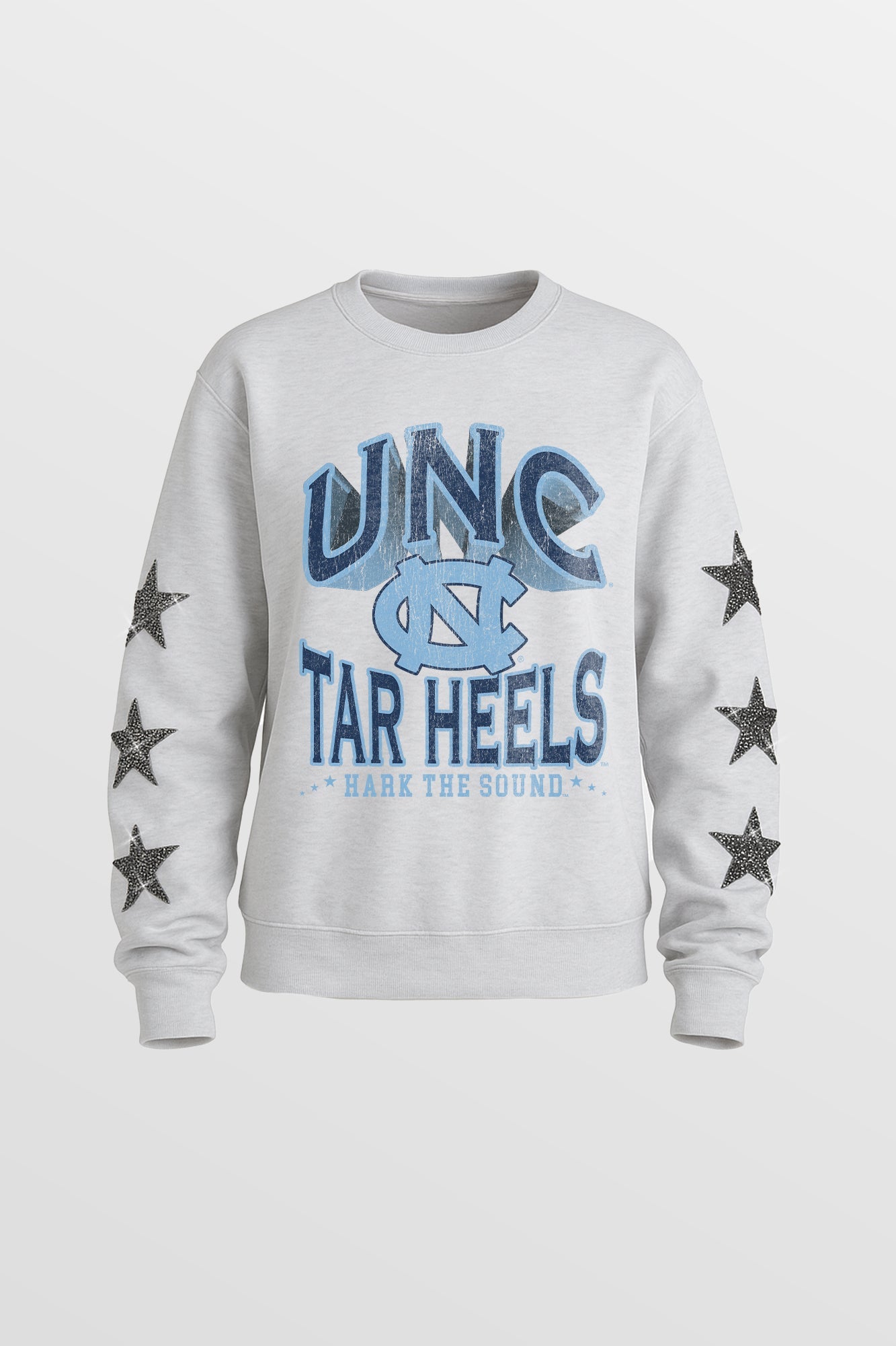 NORTH CAROLINA TAR HEELS KIDS STAR SLEEVE CREWNECK PULLOVER