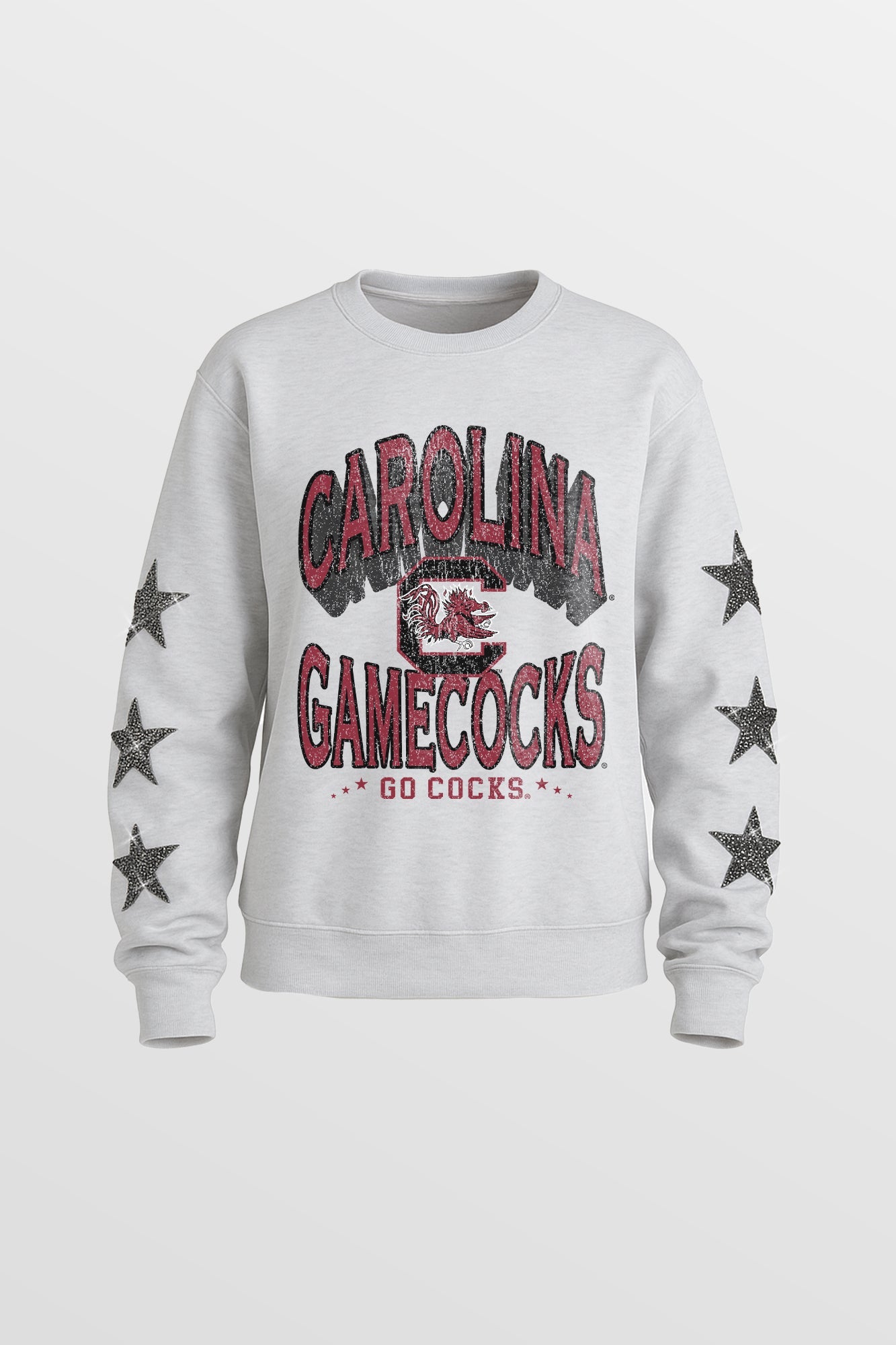 SOUTH CAROLINA GAMECOCKS KIDS STAR SLEEVE CREWNECK PULLOVER