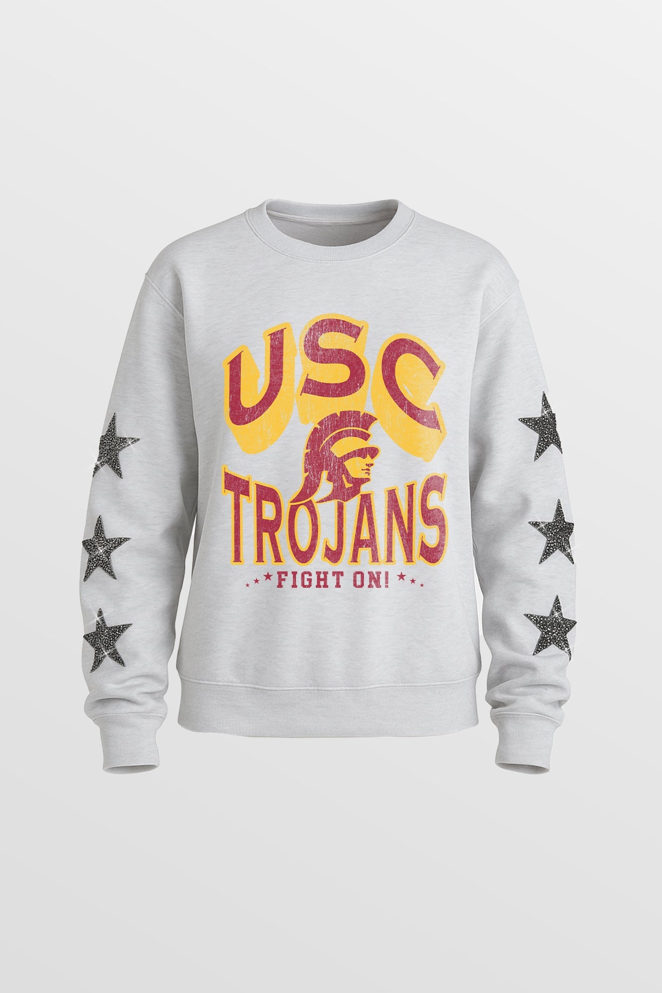 USC TROJANS KIDS STAR SLEEVE CREWNECK PULLOVER
