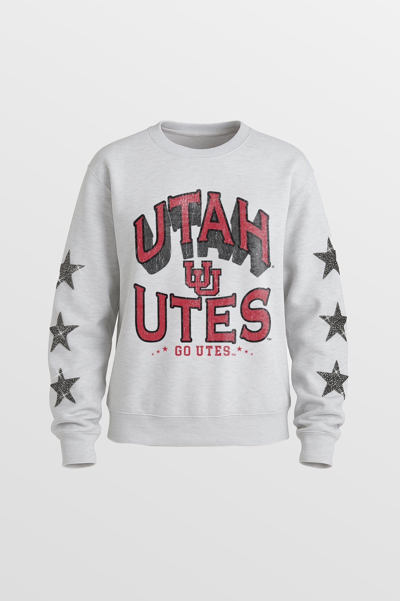 UTAH UTES KIDS STAR SLEEVE CREWNECK PULLOVER