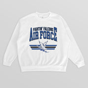 AIR FORCE FALCONS SWIFT STRIKE PREMIUM FLEECE DROP SHOULDER CREWNECK PULLOVER
