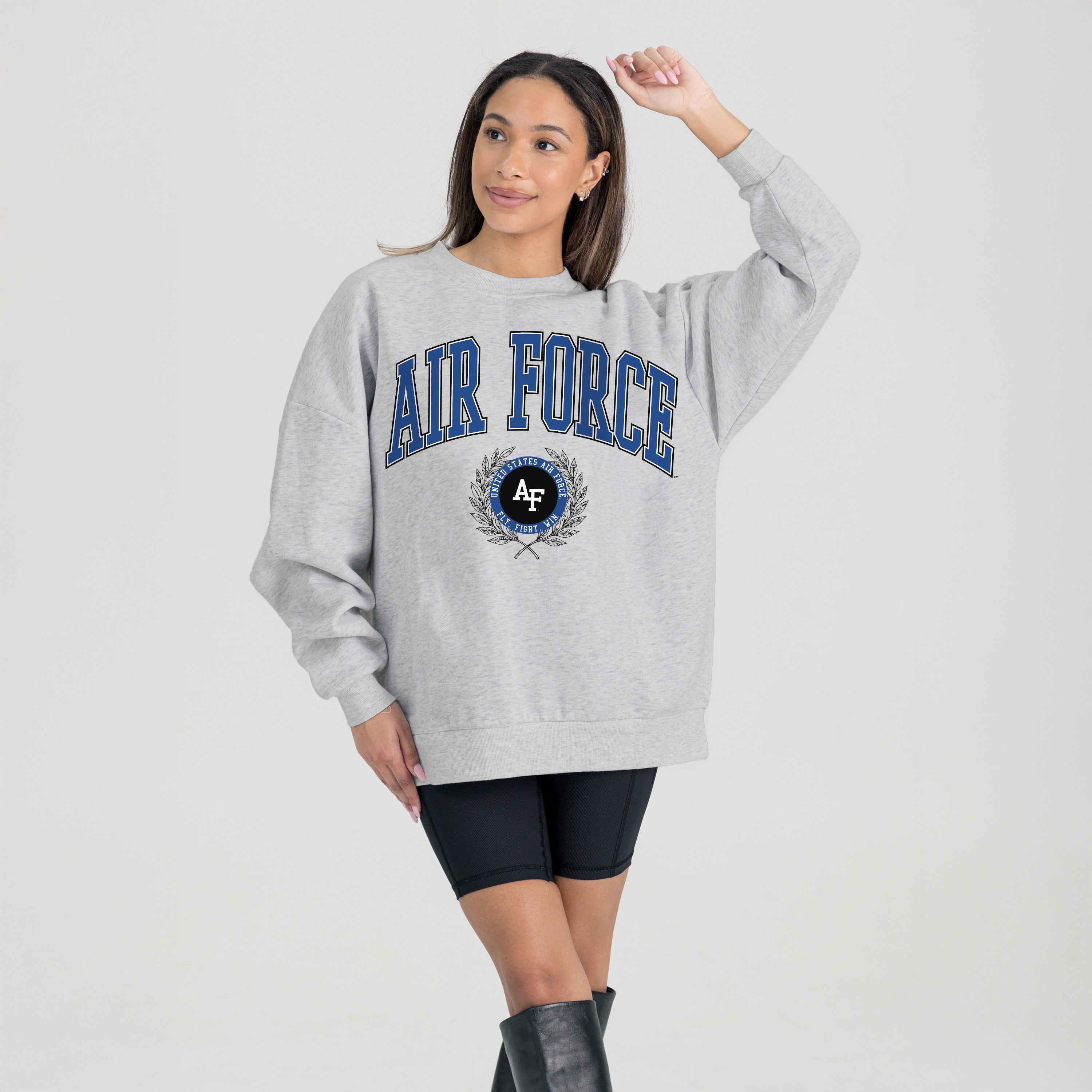 AIR FORCE FALCONS TRADITION REFINED PREMIUM FLEECE CREWNECK PULLOVER