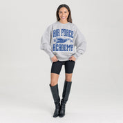 AIR FORCE FALCONS PENNANT PRIDE PREMIUM FLEECE DROP SHOULDER CREWNECK PULLOVER