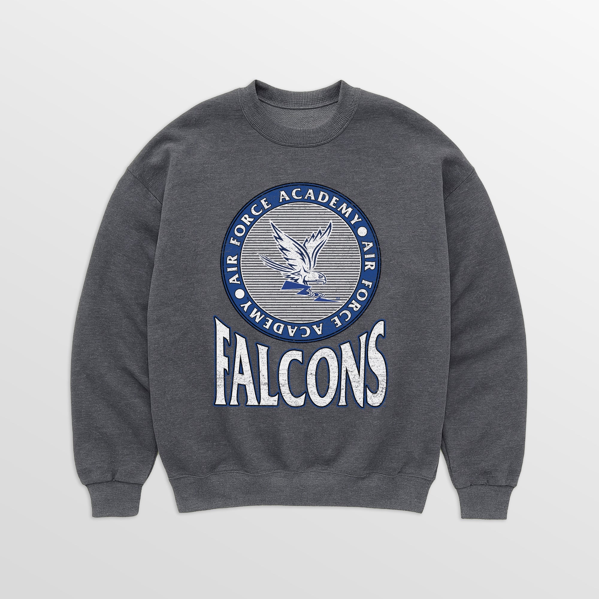 AIR FORCE FALCONS SATURDAY SEAL PREMIUM FLEECE DROP SHOULDER CREWNECK PULLOVER