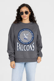AIR FORCE FALCONS SATURDAY SEAL PREMIUM FLEECE DROP SHOULDER CREWNECK PULLOVER