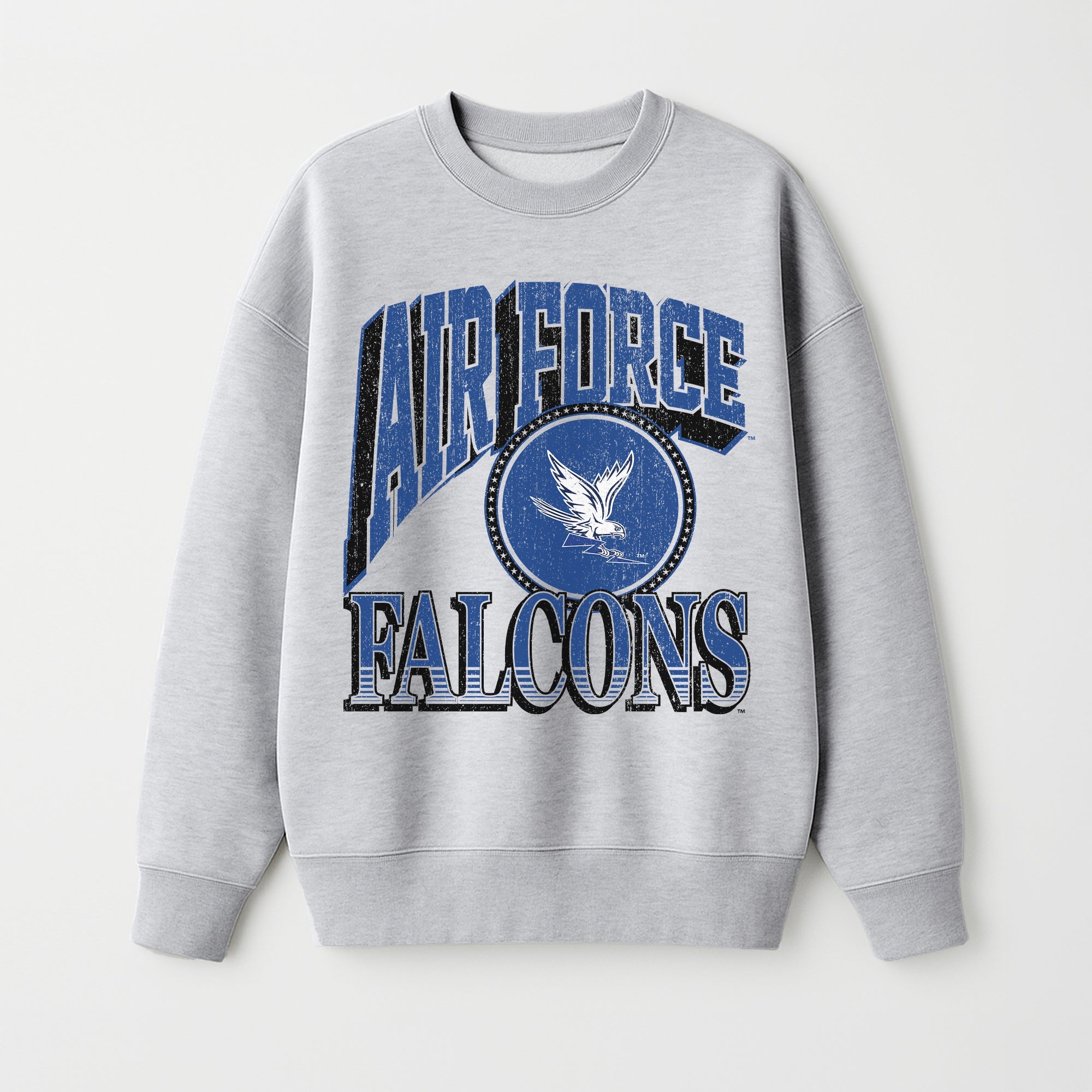 AIR FORCE FALCONS GAME ON PREMIUM FLEECE DROP SHOULDER CREWNECK PULLOVER