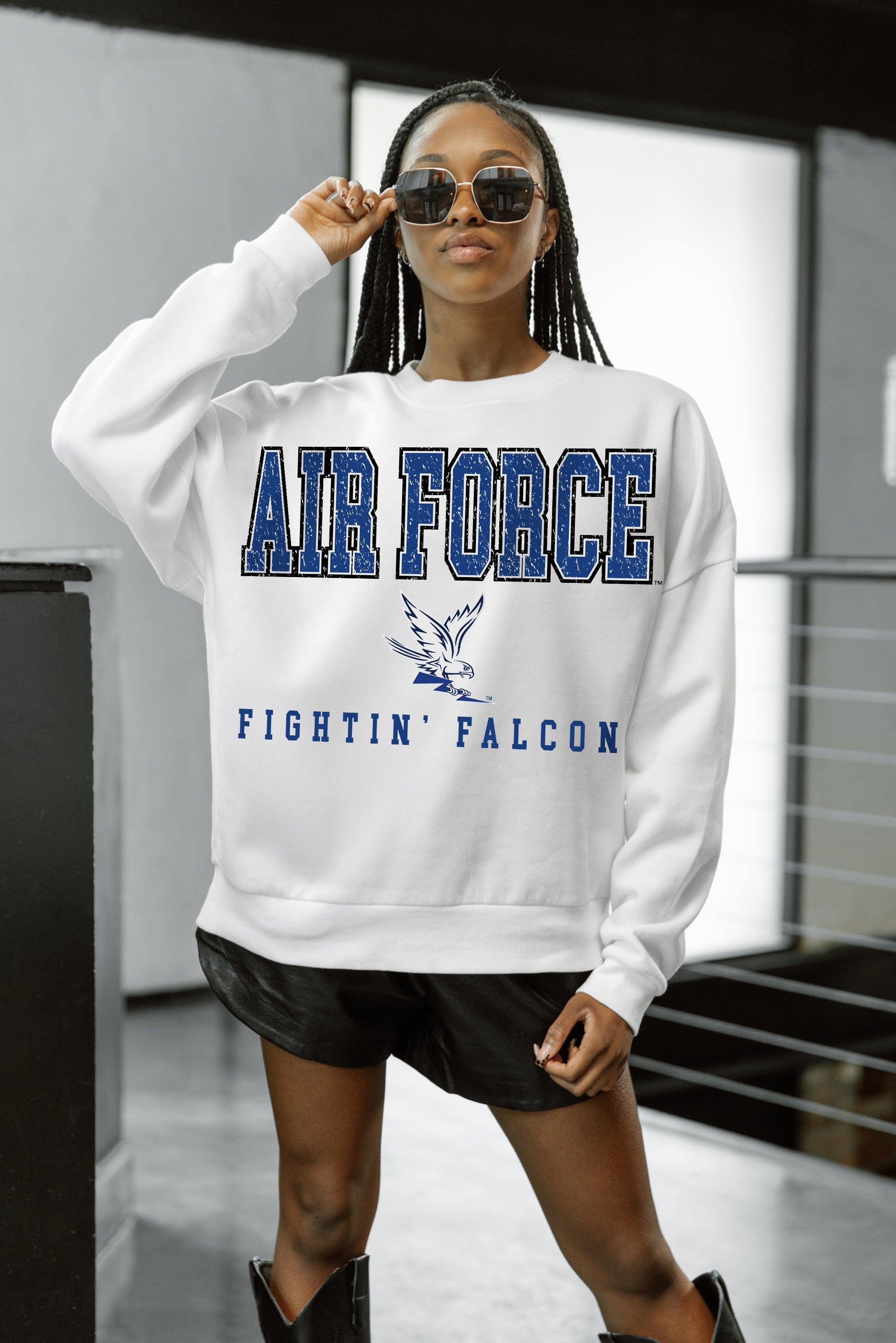AIR FORCE FALCONS FREESTYLE PREMIUM FLEECE CREWNECK PULLOVER