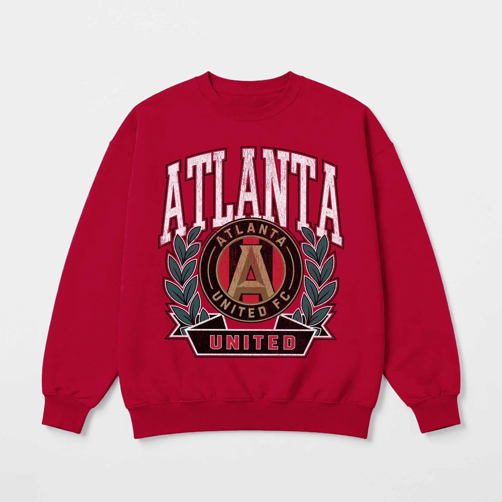 ATLANTA UNITED FC CLASSIC ARCHIVES PREMIUM FLEECE DROP SHOULDER CREWNECK PULLOVER