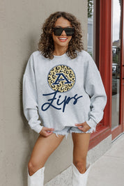 AKRON ZIPS GOING WILD PREMIUM FLEECE DROP SHOULDER CREWNECK PULLOVER