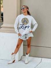 AKRON ZIPS GOING WILD PREMIUM FLEECE DROP SHOULDER CREWNECK PULLOVER