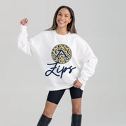 AKRON ZIPS WILD BREAKTHROUGH PREMIUM FLEECE CREWNECK PULLOVER
