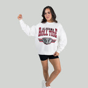 ALABAMA CRIMSON TIDE SWIFT STRIKE PREMIUM FLEECE DROP SHOULDER CREWNECK PULLOVER