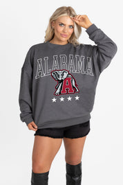 ALABAMA CRIMSON TIDE RISING STAR PREMIUM FLEECE CREWNECK PULLOVER